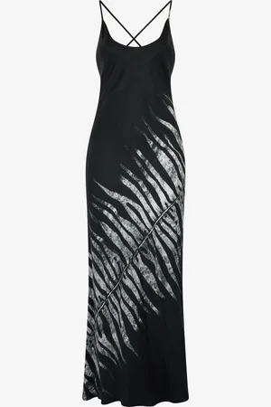 Roberto Cavalli Vestido Largo Estampado White Tigresse