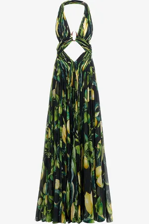 Roberto Cavalli Lemon print Long Dress