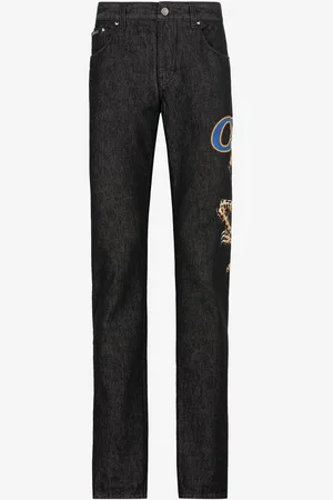 Roberto Cavalli Vaqueros rectos con parche con logotipo