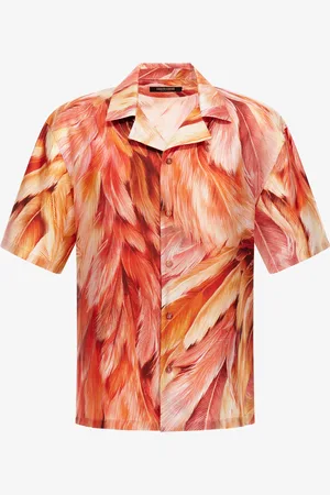 Roberto Cavalli Camisa con estampado de Plumange