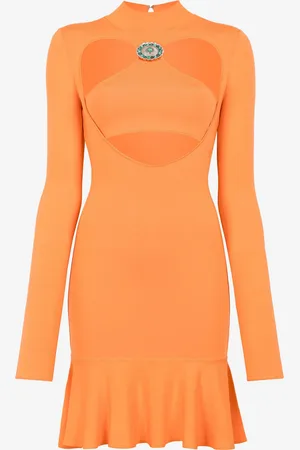 Roberto Cavalli Vestido mini acampanado con aberturas