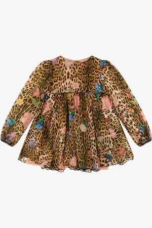 Roberto Cavalli Vestido estampado de leopardo