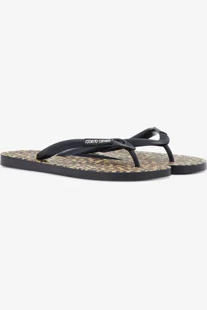 Roberto Cavalli Chanclas con logo
