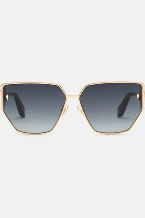 Roberto Cavalli Sunglasses with wide shape front, metal fangs embellishment