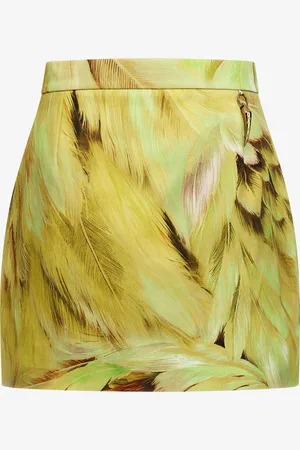 Roberto Cavalli Minifalda con estampado Plumange