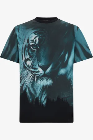 Roberto Cavalli Camiseta Con Estampado De Tigre