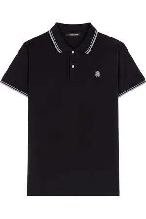 Roberto Cavalli RC Monogram-Embroidered Polo Shirt