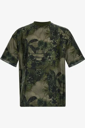 Roberto Cavalli T-shirt with Hawaii Green print