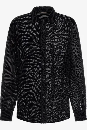 Roberto Cavalli Shirt with devorè effect