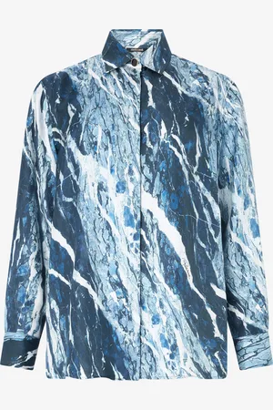 Roberto Cavalli Camisa con estampado mármol