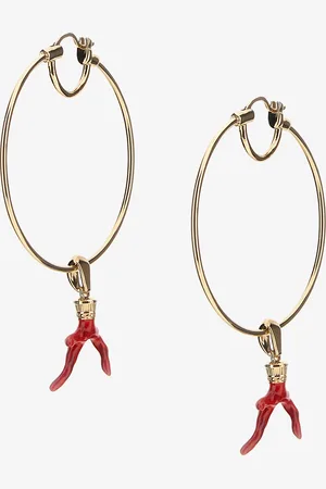 Roberto Cavalli Earrings with coral
