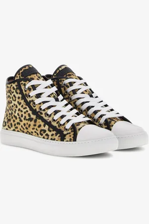 Roberto Cavalli Jaguar Skin print sneakers