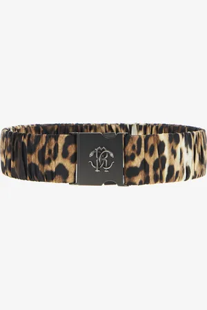 Roberto Cavalli Belt with Leopard Print