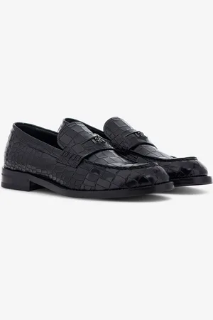 Roberto Cavalli Mocasines efecto cocodrilo