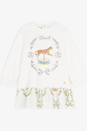 Roberto Cavalli Vestido con monograma RC y estampado Filigree