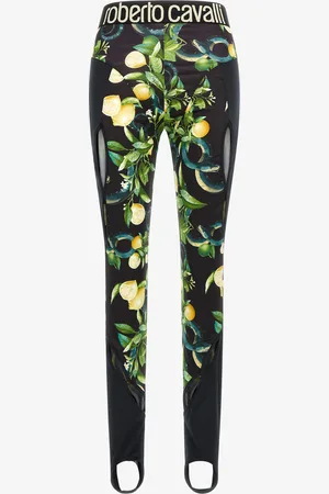 Roberto Cavalli Leggings Lemon print