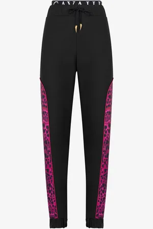 Roberto Cavalli Printed-panel track pants