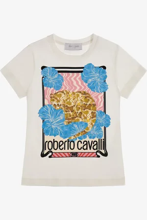 Roberto Cavalli T-shirt with Logo and print