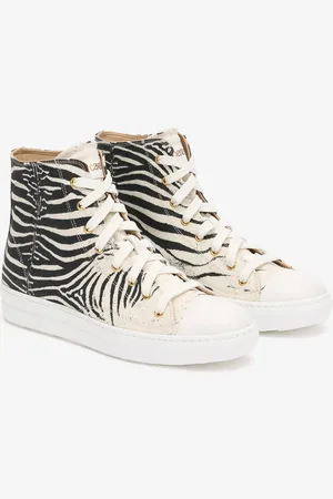 Roberto Cavalli Zapatillas Altas Con Estampado Cebra