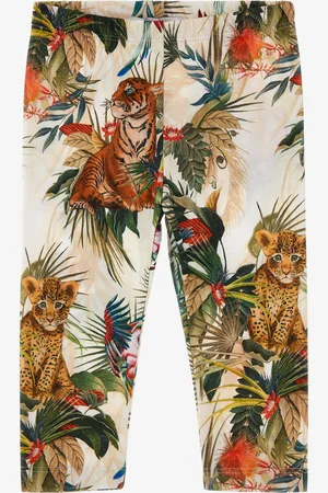 Roberto Cavalli Jungle Skin print pants
