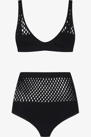 Roberto Cavalli Bikini De Talle Alto Con Malla