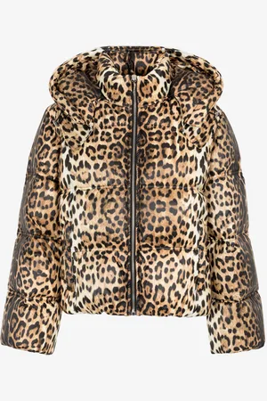 Roberto Cavalli Cazadora acolchada con estampado Jaguar