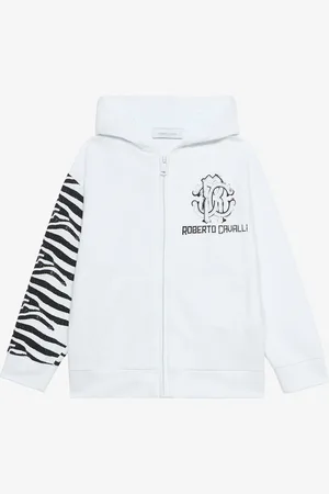 Roberto Cavalli Sudadera Con Estampado Cebra Y Logotipo