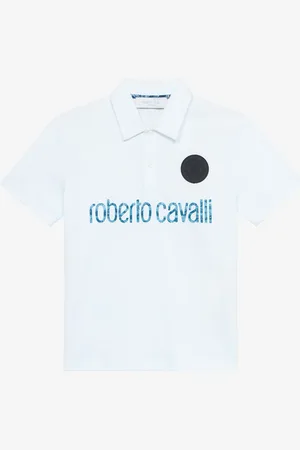 Roberto Cavalli Polo Con Inscripción Y Parche