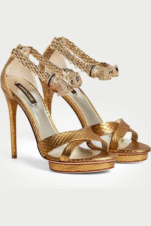 Roberto Cavalli Jewel panther sandals