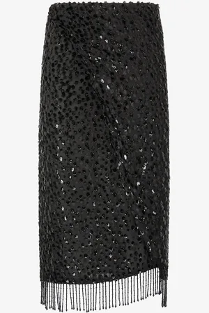 Roberto Cavalli Falda Con Perlitas En El Bajo