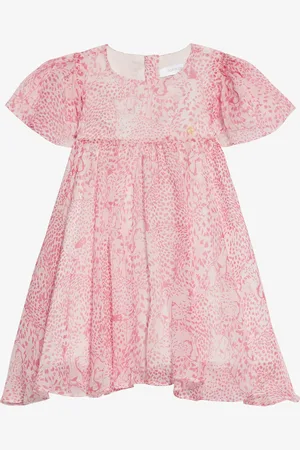 Roberto Cavalli Vestido De Seda Estampado Guepardos