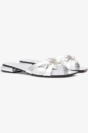 Roberto Cavalli Sandalias Planas Con Monograma Mirror Snake