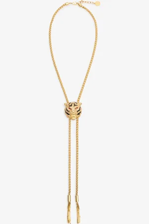 Roberto Cavalli Collar con cabeza de tigre