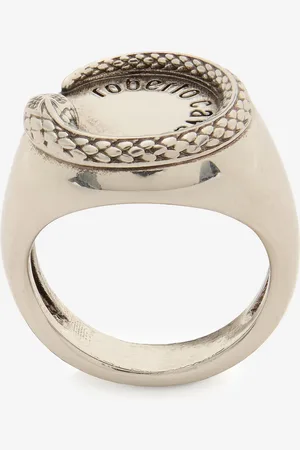 Roberto Cavalli Anillo con serpiente y logotipo