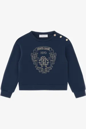 Roberto Cavalli Sudadera Con Emblema Dorado