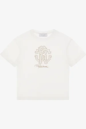 Roberto Cavalli Camiseta Con Monograma RC Y Logotipo Bordado