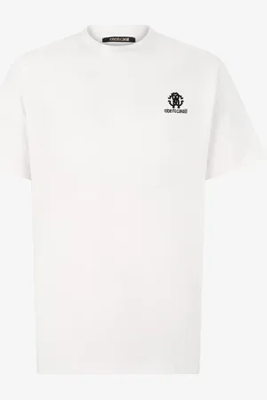 Roberto Cavalli Camiseta Con Monograma RC Y Logotipo Bordados