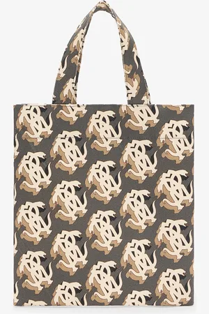 Roberto Cavalli Bolso Shopper Con Monograma Mirror Snake