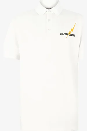 Roberto Cavalli Polo Con Estampado Y Logotipo