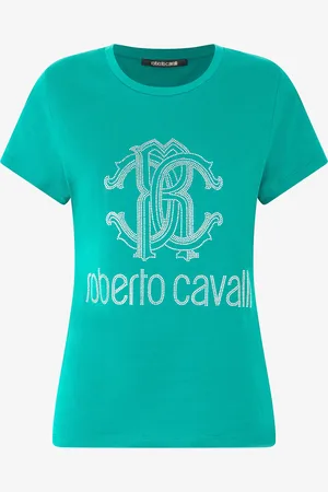 Roberto Cavalli Camiseta Con Monograma RC Y Logotipo Con Tachuelas