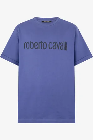 Roberto Cavalli Camiseta Con Logotipo Efecto Usado