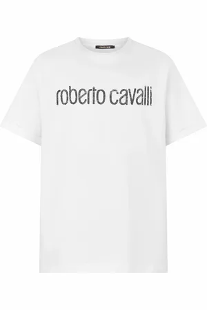 Roberto Cavalli Camiseta Con Logotipo Efecto Usado