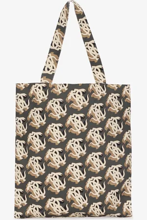 Roberto Cavalli Bolso Shopper Con Monograma Mirror Snake