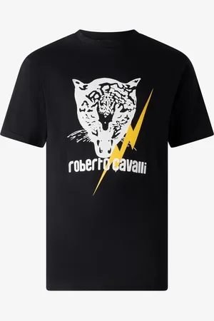 Roberto Cavalli Camiseta Con Rayo Y Jaguar
