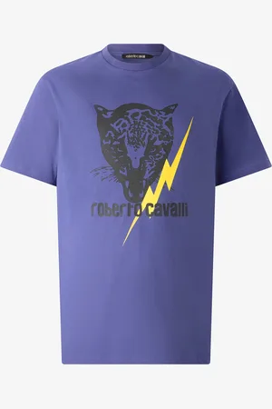 Roberto Cavalli Camiseta Con Rayo Y Jaguar