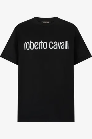 Roberto Cavalli Camiseta Con Logotipo Efecto Usado