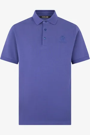 Roberto Cavalli Polo Con Monograma RC Y Logotipo Bordado