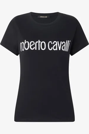 Roberto Cavalli Camiseta Con Logotipo Efecto Usado