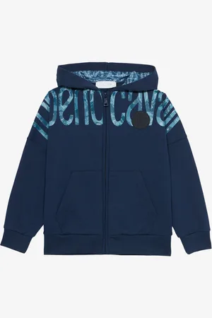 Roberto Cavalli Sudadera Con Inscripción En Contraste