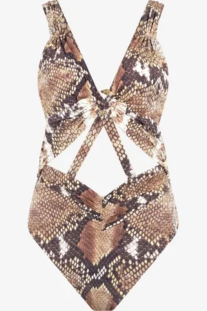 Roberto Cavalli Bañador Entero con Estampado Python